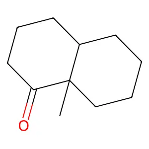 1(2H)-Naphthalenone, octahydro-8a-methyl-, cis- structure