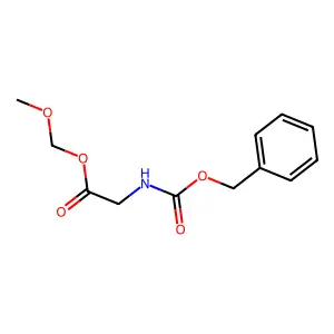 N-Carbobenzoxyglycine methoxymethyl ester structure