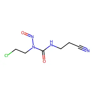 1-(2-chloroethyl)-3-(2-cyanoethyl)-1-nitrosourea structure