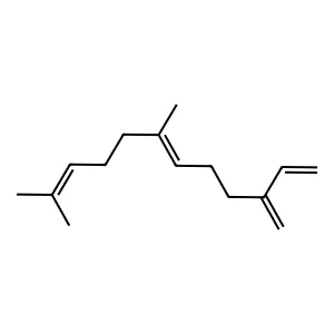 7,11-dimethyl-3-methylidenedodeca-1,6,10-triene structure
