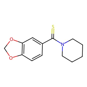 1,3-benzodioxol-5-yl(piperidin-1-yl)methanethione structure