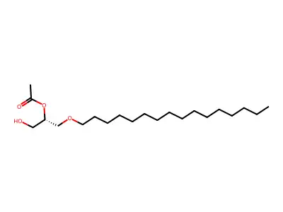 1-Palmityl-2-acetylglycerol structure