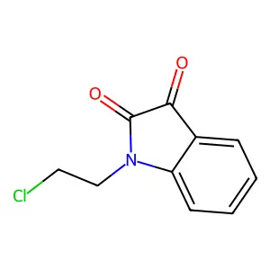 1-(2-chloroethyl)-1H-indole-2,3-dione structure