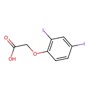 (2,4-Diiodophenoxy)acetic acid structure