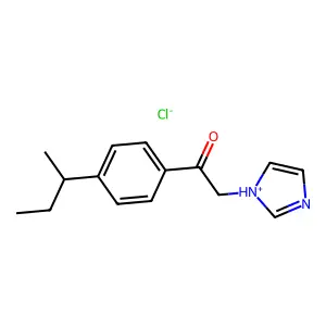 N-((4-sec-Butylbenzoyl)methyl)imidazole hydrochloride structure