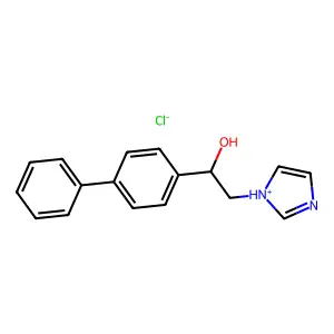 4-BIPHENYLMETHANOL, alpha-(1-IMIDAZOLYLMETHYL)-, HYDROCHLORIDE structure