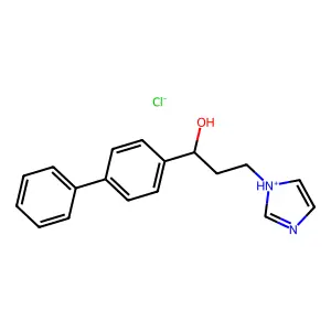 1-Propanol, 1-(4-biphenylyl)-3-(1-imidazolyl)-, hydrochloride structure