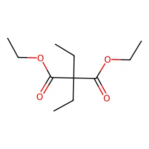 Diethyl diethylmalonate structure