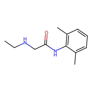 Monoethylglycinexylidide structure