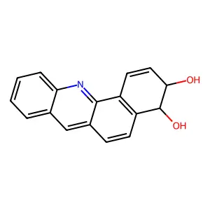 BENZ(c)ACRIDINE-3-beta,4-alpha-DIOL, 3,4-DIHYDRO-, trans- structure