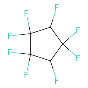 1,1,2,2,3,4,4,5-octafluorocyclopentane structure