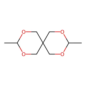 2,4,8,10-Tetraoxaspiro(5.5)undecane, 3,9-dimethyl- structure