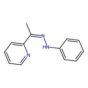 1-(2-pyridinyl)-1-ethanone N-phenylhydrazone structure