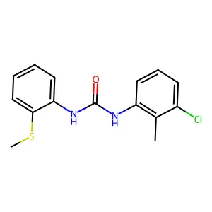 1-(3-chloro-2-methylphenyl)-3-(2-methylsulfanylphenyl)urea structure