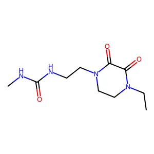 1-[2-(4-ethyl-2,3-dioxopiperazin-1-yl)ethyl]-3-methylurea structure