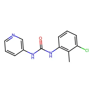 1-(3-chloro-2-methylphenyl)-3-pyridin-3-ylurea structure