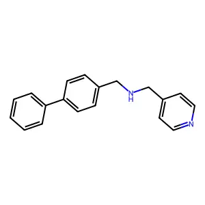 [1,1'-biphenyl]-4-yl-N-(4-pyridinylmethyl)methanamine structure