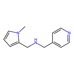 1-(1-methyl-1H-pyrrol-2-yl)-N-(pyridin-4-ylmethyl)methanamine structure