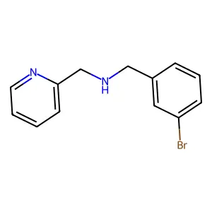 1-(3-bromophenyl)-N-(pyridin-2-ylmethyl)methanamine structure