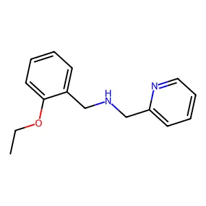 1-(2-ethoxyphenyl)-N-(pyridin-2-ylmethyl)methanamine structure