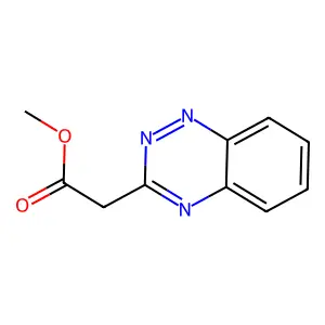 1,2,4-Benzotriazine-3-acetic acid, methyl ester structure