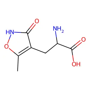 alpha-AMINO-3-HYDROXY-5-METHYL-4-ISOXAZOLEPROPIONIC ACID structure