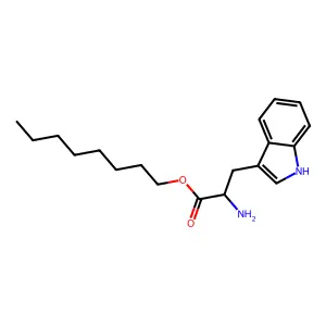 Tryptophan, octyl ester structure