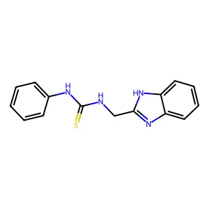 1-(1H-benzimidazol-2-ylmethyl)-3-phenylthiourea structure