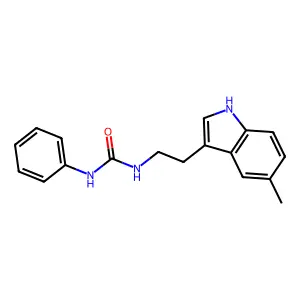 1-[2-(5-methyl-1H-indol-3-yl)ethyl]-3-phenylurea structure
