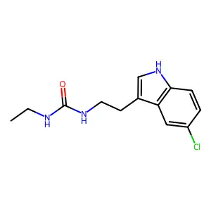 1-[2-(5-chloro-1H-indol-3-yl)ethyl]-3-ethylurea structure