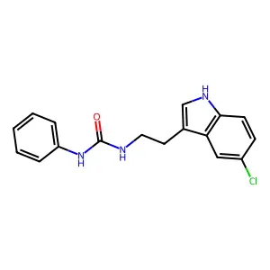 1-[2-(5-chloro-1H-indol-3-yl)ethyl]-3-phenylurea structure