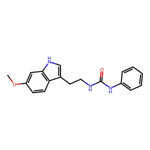 1-[2-(6-methoxy-1H-indol-3-yl)ethyl]-3-phenylurea structure