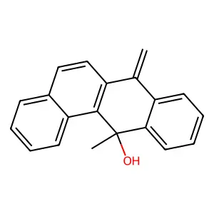 12-methyl-7-methylidenebenzo[a]anthracen-12-ol structure