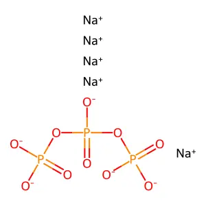 pentasodium[oxido(phosphonatooxy)phosphoryl] phosphate structure