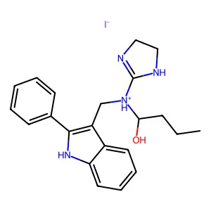 Compound C22H27IN4O structure