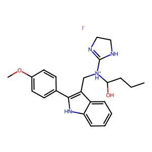 Compound C23H29IN4O2 structure
