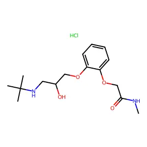 CETAMOLOL HYDROCHLORIDE structure