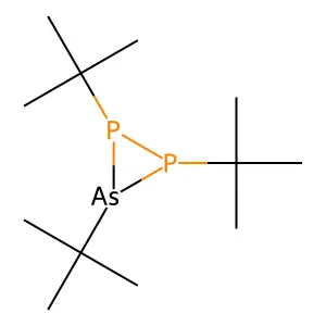 1,2,3-Diphosphaarsirane, 1,2,3-tris(1,1-dimethylethyl)- structure
