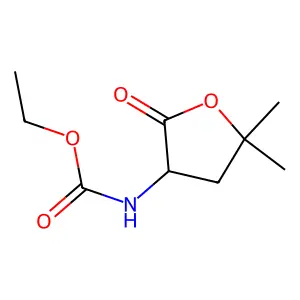 ethyl N-(5,5-dimethyl-2-oxooxolan-3-yl)carbamate structure