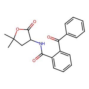 2-benzoyl-N-(5,5-dimethyl-2-oxooxolan-3-yl)benzamide structure