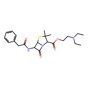 (1) penethamate hydriodide structure