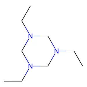 1,3,5-triethyl-1,3,5-triazinane structure