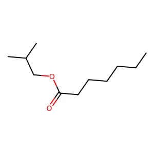 Isobutyl heptanoate structure