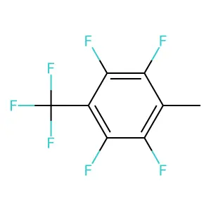 1,2,4,5-tetrafluoro-3-methyl-6-(trifluoromethyl)benzene structure