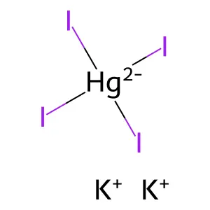 dipotassiumtetraiodomercury(2-) structure