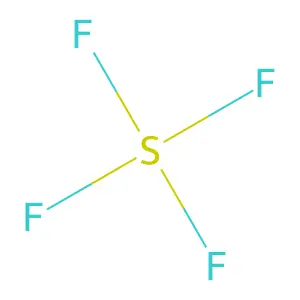 SULFUR TETRAFLUORIDE structure