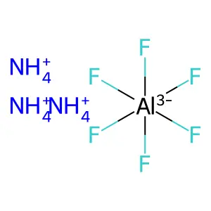 Ammonium hexafluoroaluminate structure
