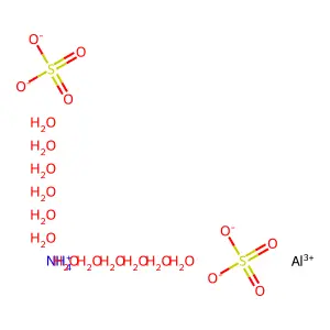 Ammonium alum structure
