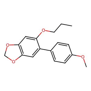 1,3-Benzodioxole, 5-(4-methoxyphenyl)-6-propoxy- structure