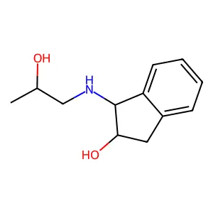 1-(2-hydroxypropylamino)-2,3-dihydro-1H-inden-2-ol structure